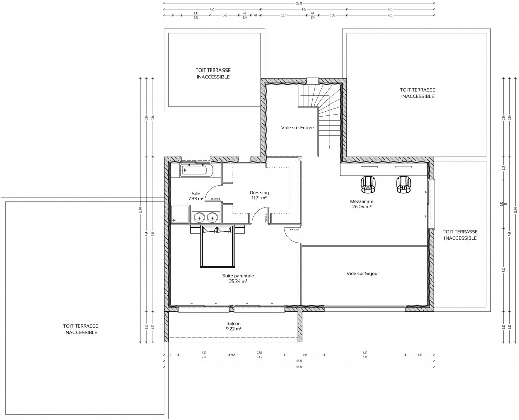 Dessins de plans immobiliers - Septah Design