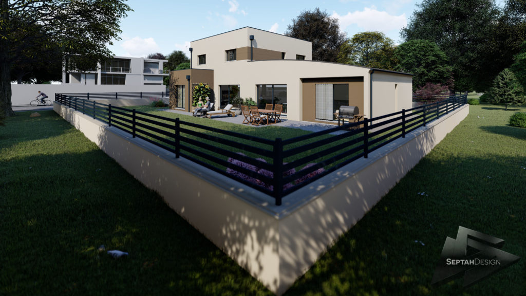 Plans 3D de maison visuels en 3D